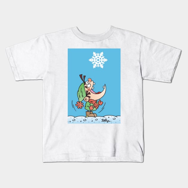 snowflake Kids T-Shirt by varus